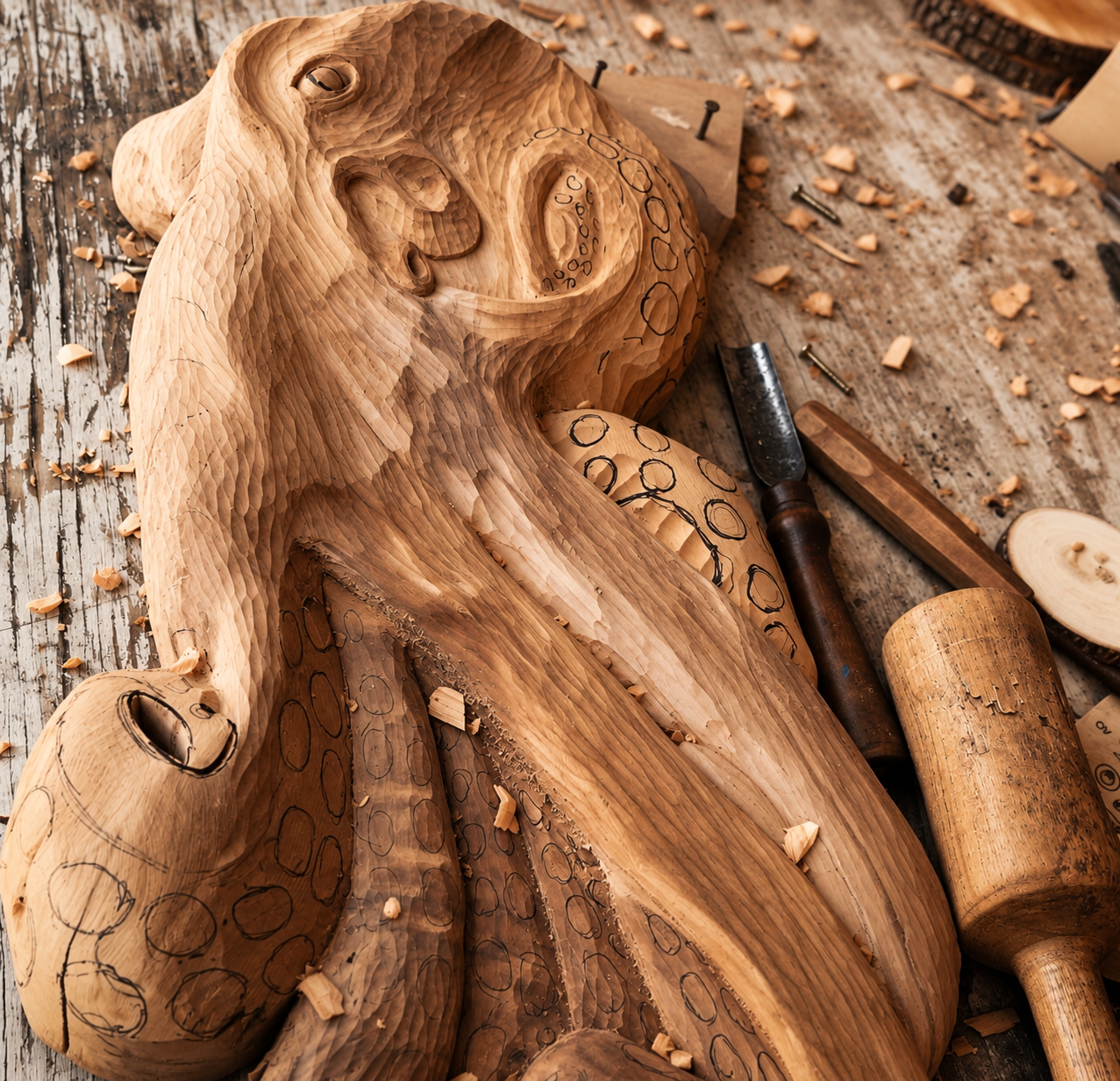 Carved Owl
